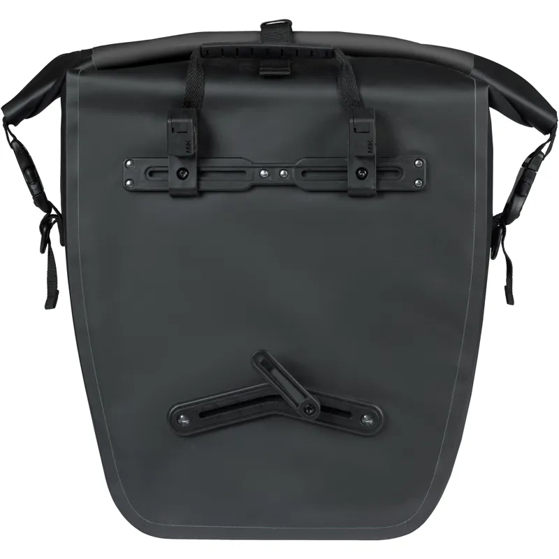 Basil Rivo Tarpaulin MIK Hooks Large Single Pannier Bag in Black - 25-31L -3