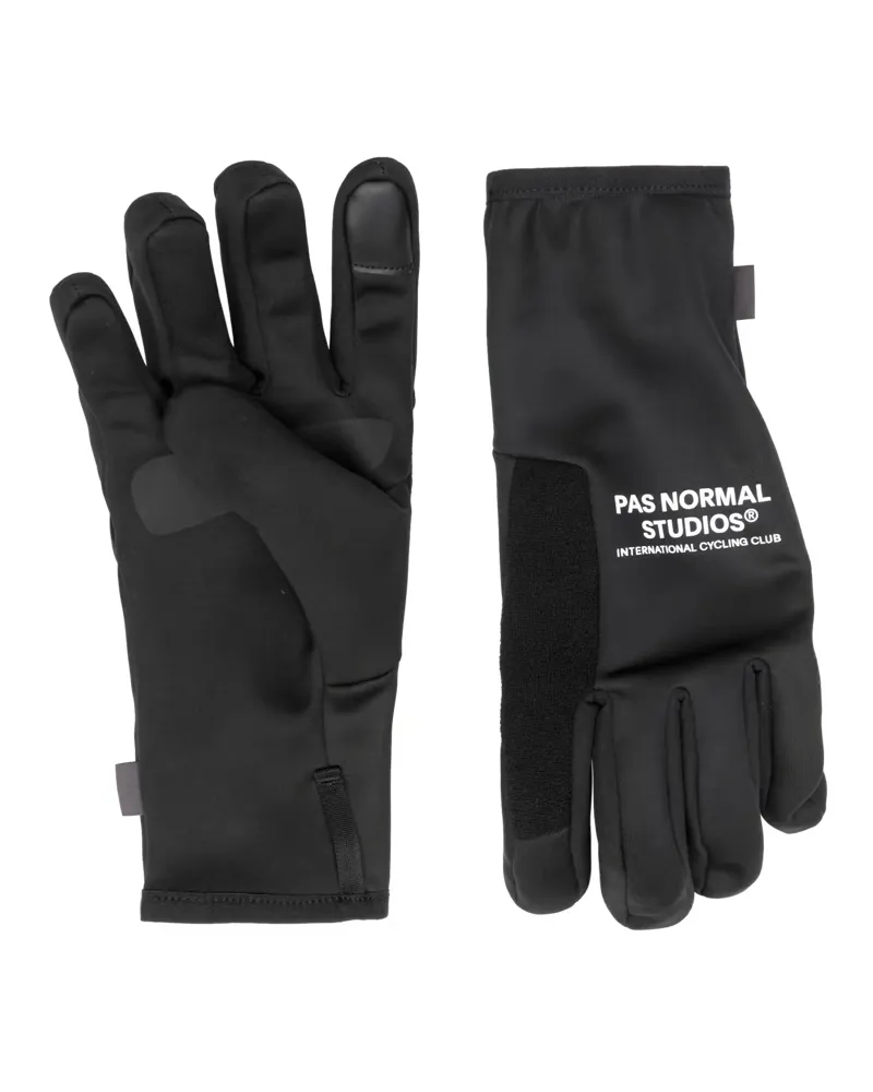Pas Normal Studios Logo Thermal Gloves in Black