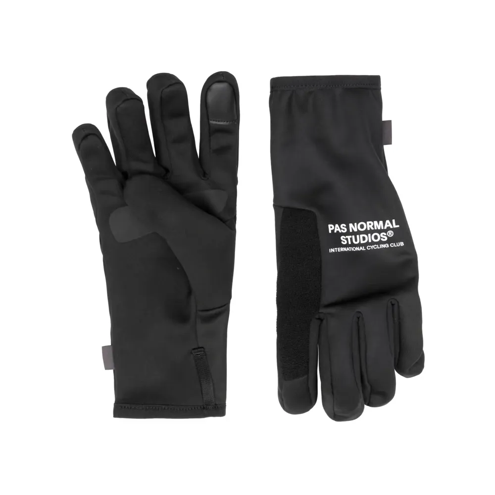 Team Cycles Pas Normal Studios Logo Thermal Gloves in Black | Interest FREE Finance & Online Refund Policy.