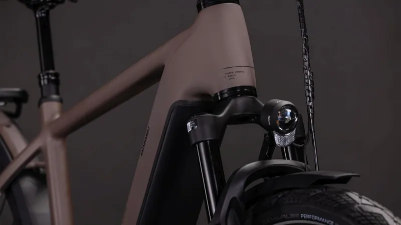 Cube Kathmandu Hybrid EXC 800Wh Electric Hybrid Bike in Cedar and Chrome-4