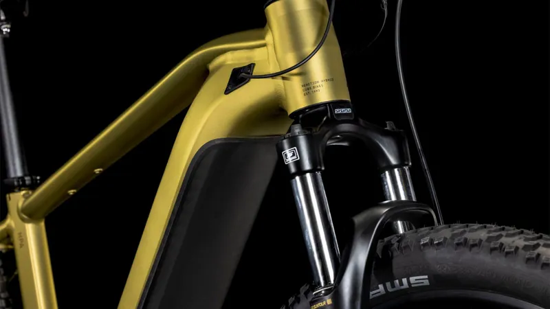 Cube Reaction Hybrid Performance 625Wh Electrtic Mountain Bike in Goldlime and Black-4