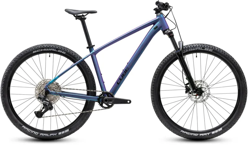 Cube Aim SLT Mountain Bike in Mysticpurple and Black