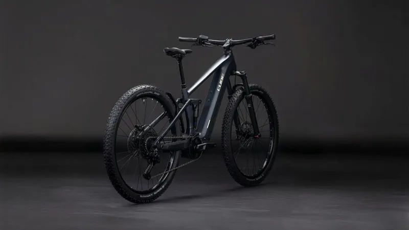 Cube Stereo Hybrid ONE22 Pro 800Wh Electric Full Suspension Mountain Bike in Night and Chrome-3