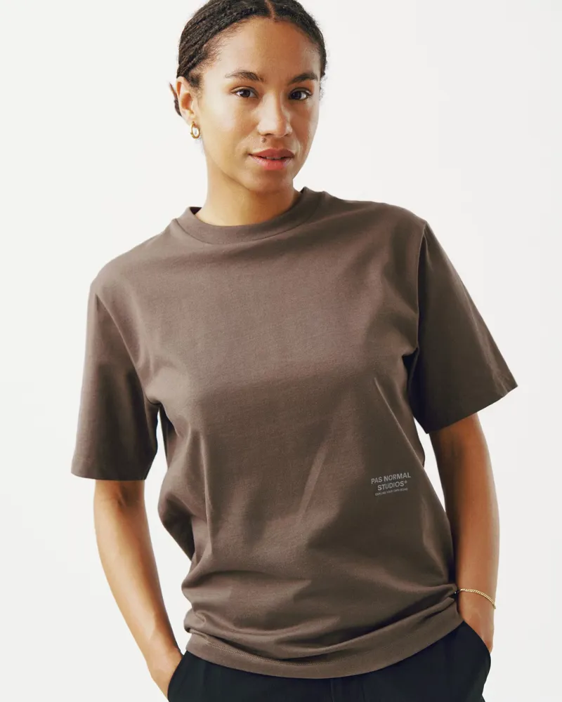 Pas Normal Studios Off-Race T-Shirt in Ash Brown-4