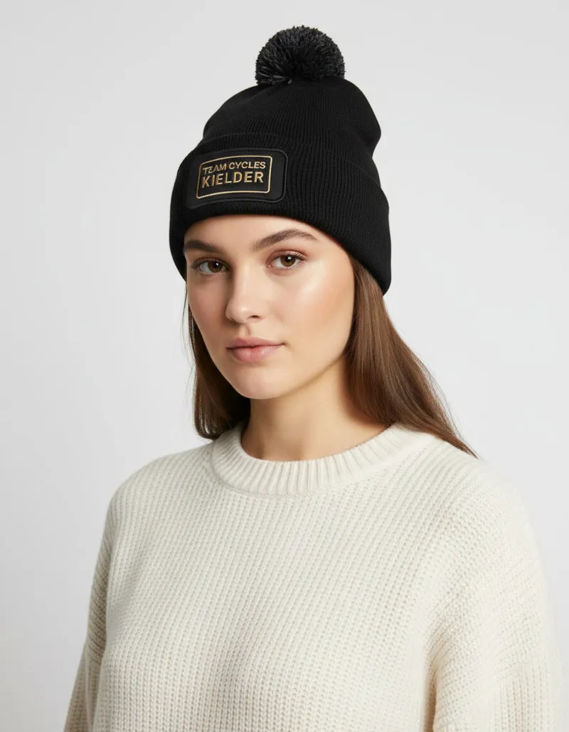 Team Cycles Kielder Forest Beanie in Black-1