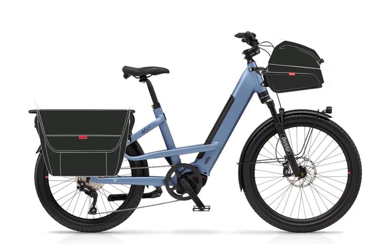 Benno Bikes 46er CX Step-Thru 500Wh Electric Cargo Bike in Anthracite Grey-1