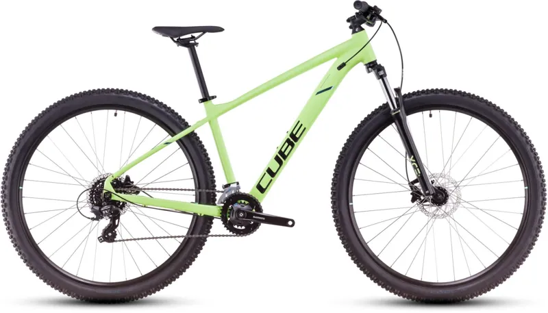 Cube Aim ONE Hardtail Mountain Bike in Lemondsqueeze and Black