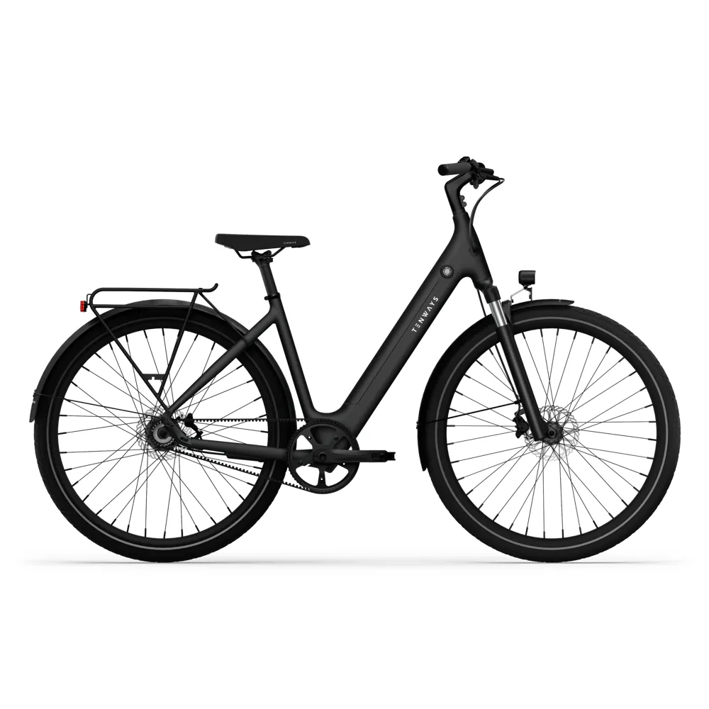 Team Cycles Tenways CGO 800S 460Wh Electricy City Bike in Midnight Black | Interest FREE Finance & Online Refund Policy.