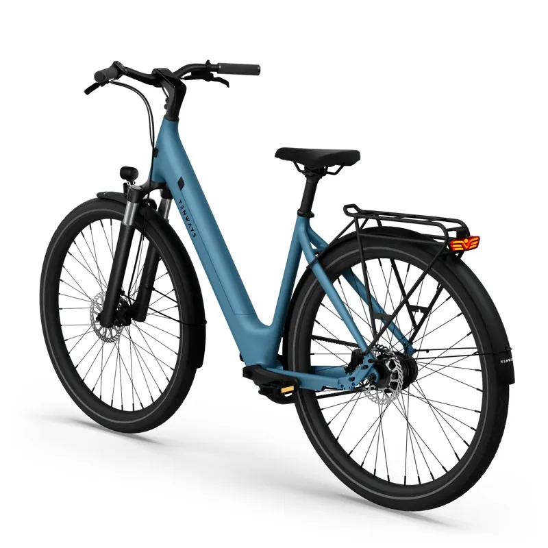Tenways CGO 800S 460Wh Electricy City Bike in Sky Blue-2