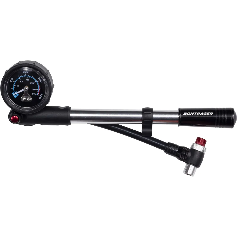 Team Cycles Bontrager Shock Pump in Black | Interest FREE Finance & Online Refund Policy.