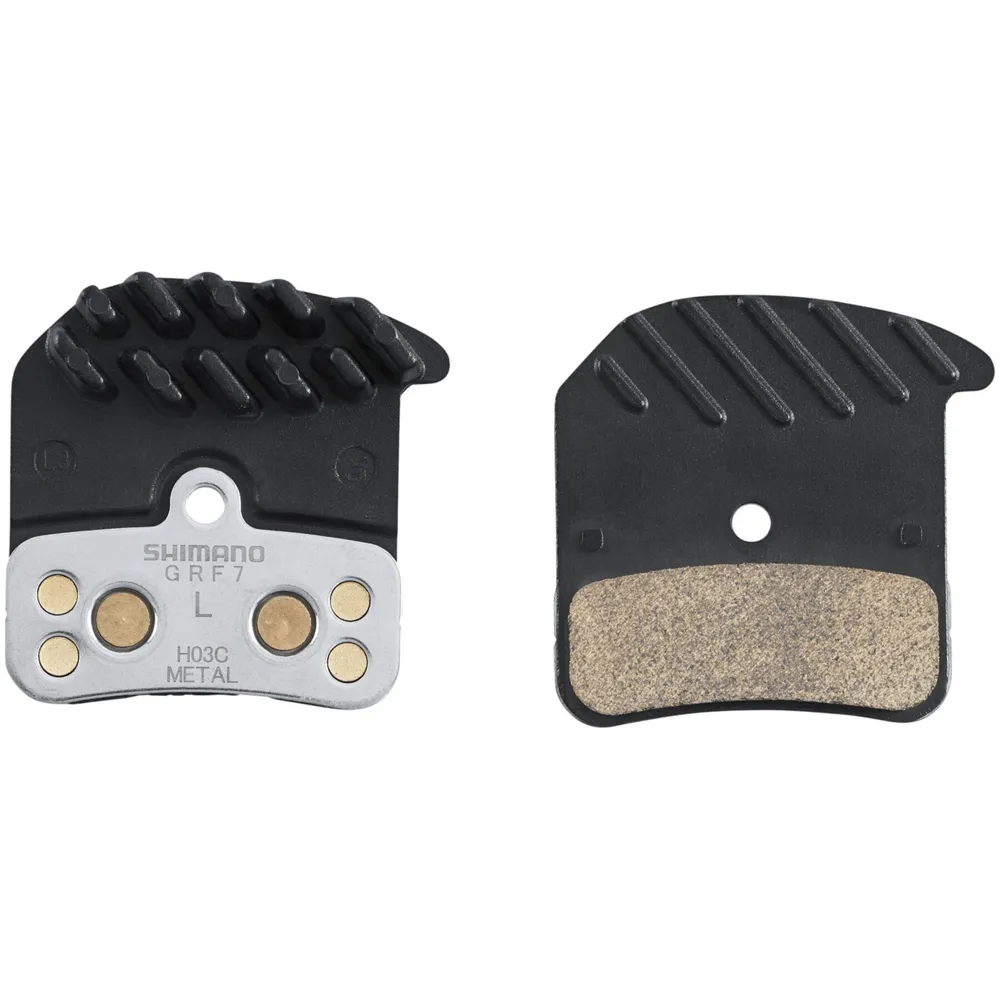 Team Cycles Shimano H03C-MF Metal Sintered Alloy Back Disc Brake Pads with Cooling Fins | Interest FREE Finance & Online Refund Policy.