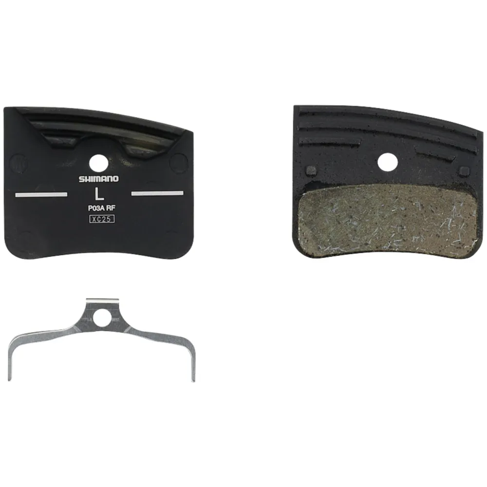 Team Cycles Shimano XT P03A-RF Alloy Back Resin Disc Brake Pads with Cooling Fins | Interest FREE Finance & Online Refund Policy.