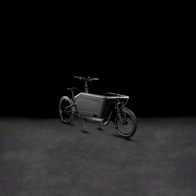 Cube Cargo Sport Hybrid 500Wh Electric Cargo Bike in Flashgrey and Black-5