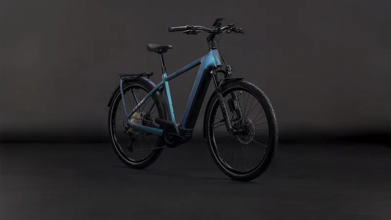 Cube Kathmandu Hybrid EXC 800Wh Electric Hybrid Bike in Smardgrey and Prism-6