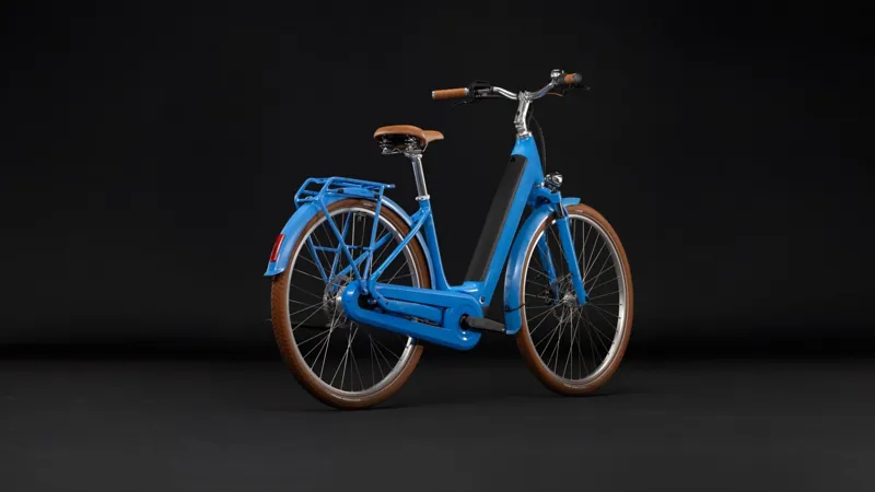 Cube Aruba Hybrid 600Wh Electric Hybrid Bike in Deepsky and Brown-9