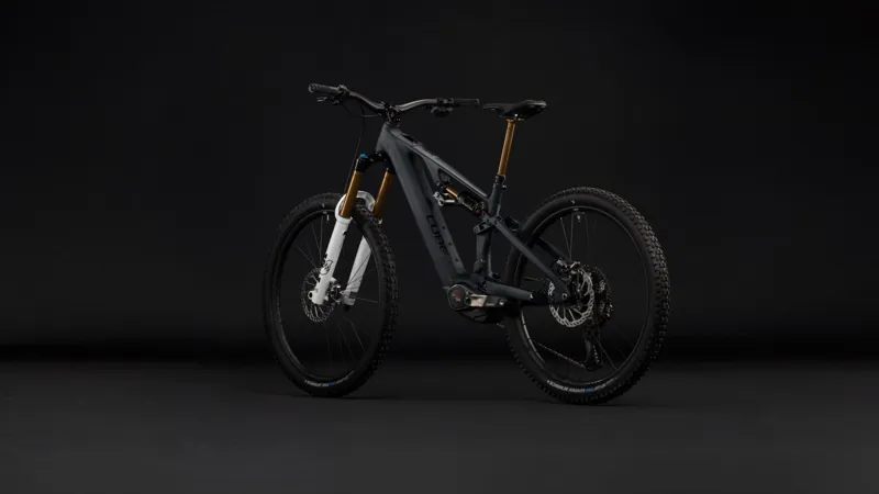 Cube AMS Hybrid 177 C:62 AT 600Wh Electric Full Suspension Mountain Bike in Carbon and White-10