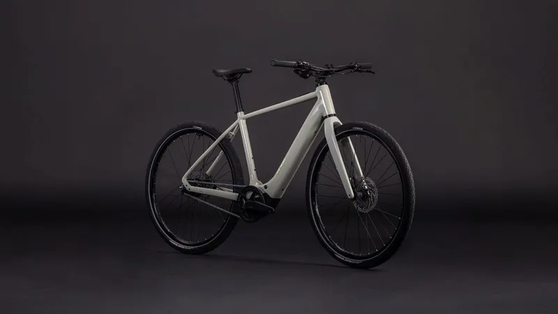 Cube Editor Hybrid SLX 400WH Electric Hybrid Bike in Reedbeige and Chrome-7