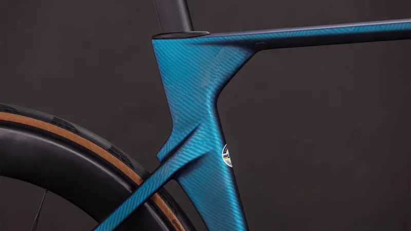 Cube Litening Aero C:68X SLT Road Bike in Atlantisgrid and Ice-5