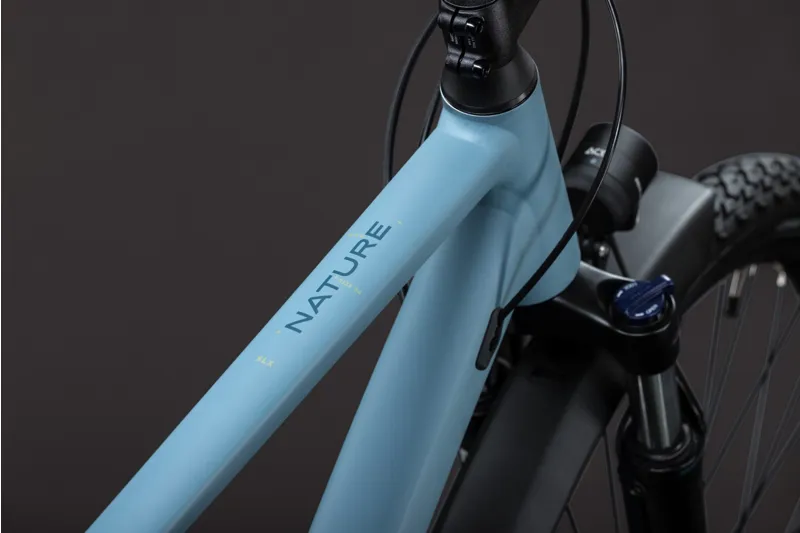 Cube Nature Pro FE Hybrid Bike in Surfblue and Blue-4