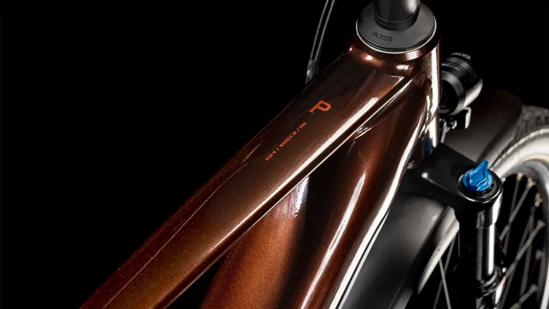 Cube Touring Hybrid Pro 625Wh Electric Hybrid Bike in Cinamon and Orange-5