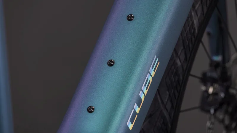 Cube Editor Hybrid SLT 400Wh Electric Hybrid Bike in Smardgrey and Prism-5