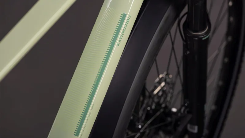 Cube Kathmandu EXC Hybrid Bike in Pea and Grey-5