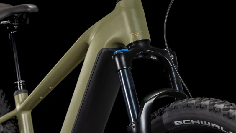 Cube Reaction Hybrid Pro 800Wh Electric Mountain Bike in Dustyolive and Gold-5