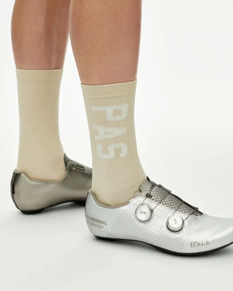 Pas Normal Studios Race Socks in Cream-5