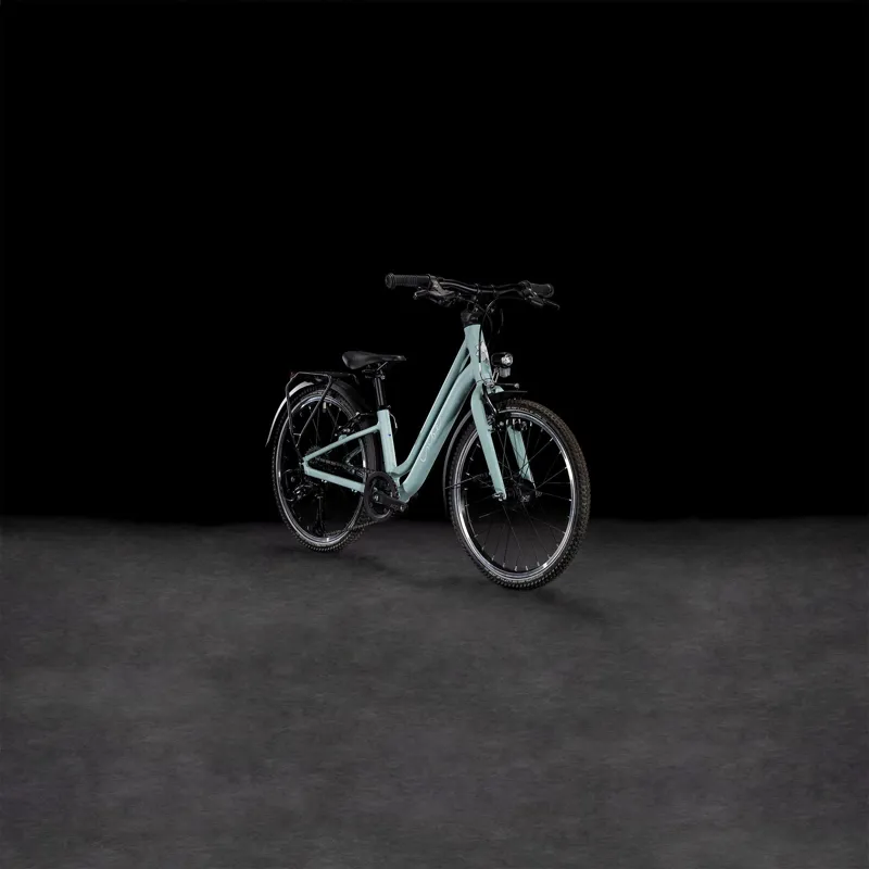 Cube Ella 200 Kids Hybrid Bike in Aloegreen and White-7