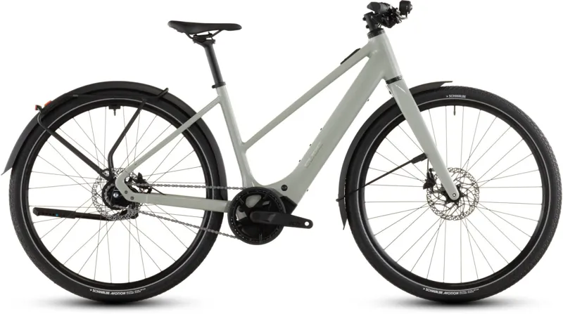Cube Editor Hybrid SLX FE 400Wh Electric Hybrid Bike in Reedbeige and Chrome