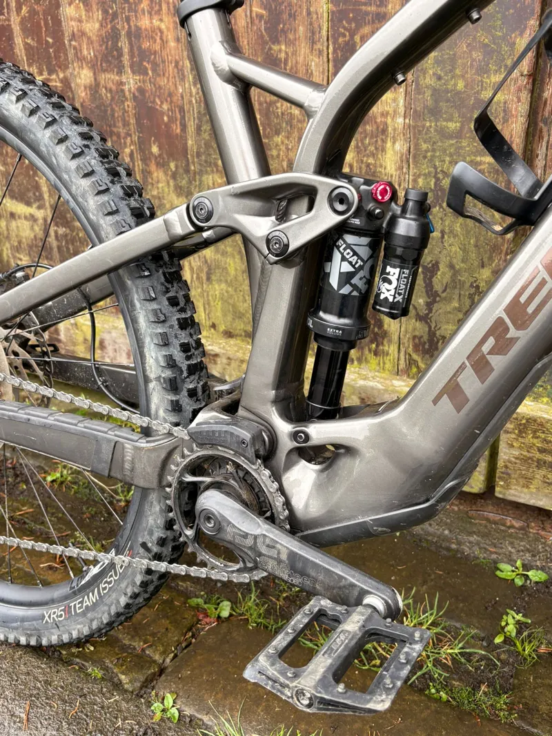 EX DEMO TREK Fuel Exe 8 XT 360Wh Electric Full Suspension Mountain Bike in Satin Mercury-1