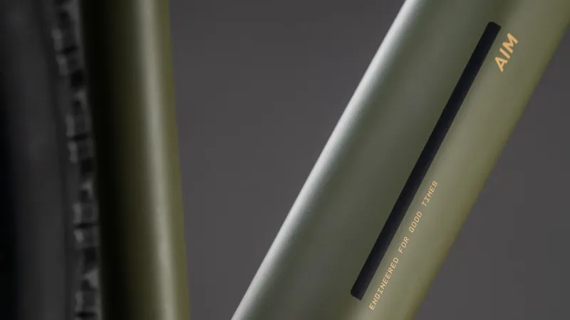 Cube Aim SLX Mountain Bike in Dustyolive and Gold-4