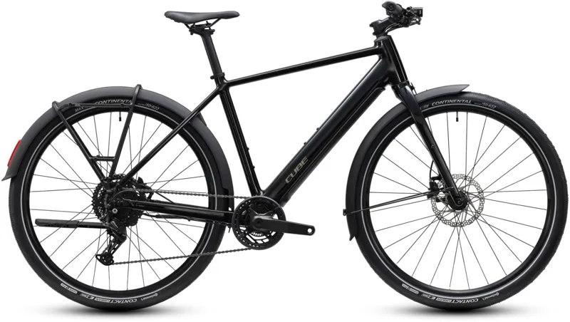 Cube Editor Hybrid ONE FE 360Wh Electric Hybrid Bike in Black and Iron Grey