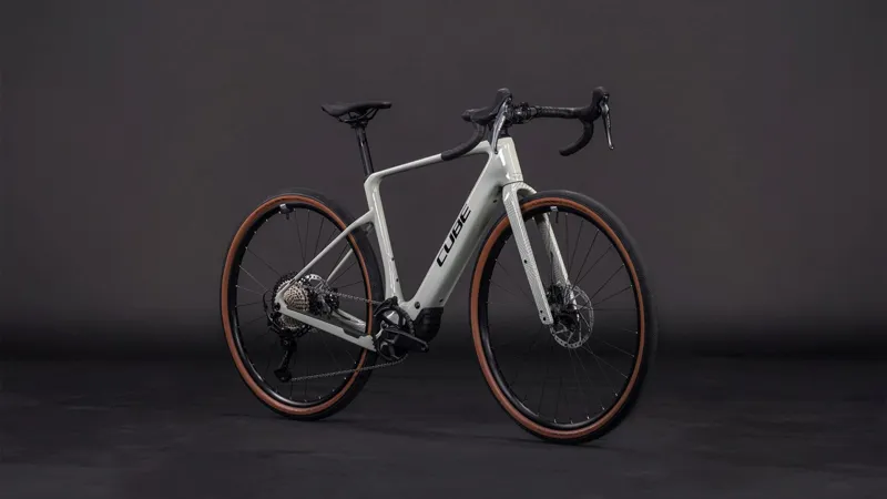 Cube Nuroad Hybrid C:62 Race 400Wh Electric Gravel Bike in Reedbeige and Black-6