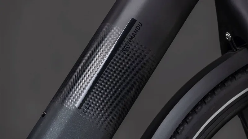 Cube Kathmandu Hybrid C:62 SLX 400Wh Electric Hybrid Bike in Liquidblack and Bluedust-4