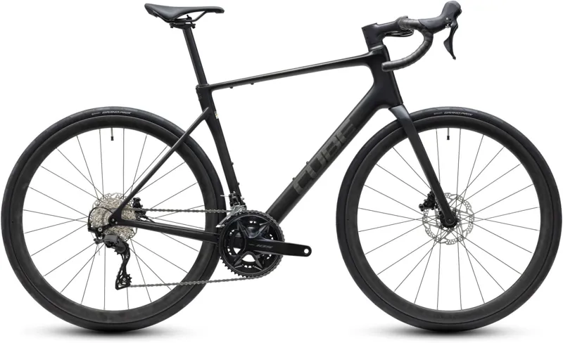 Cube Attain C:62 Race Road Bike in Carbon and Coalchrome