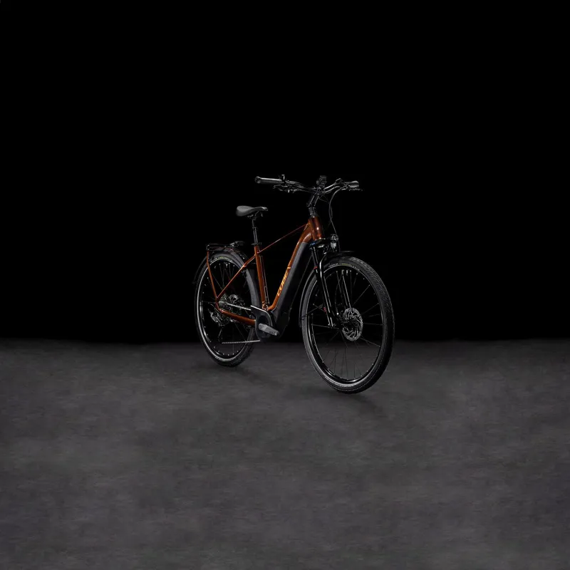 Cube Touring Hybrid Pro 625Wh Electric Hybrid Bike in Cinamon and Orange-6