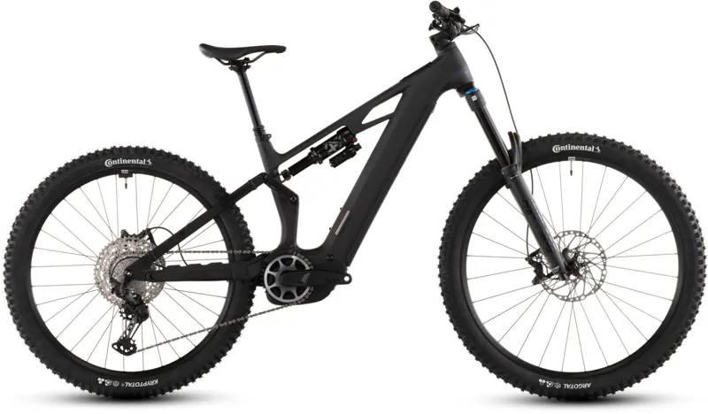 Cube Stereo Hybrid ONE77 HPC SLX 800Wh Full Suspension Mountain Bike in Blackline