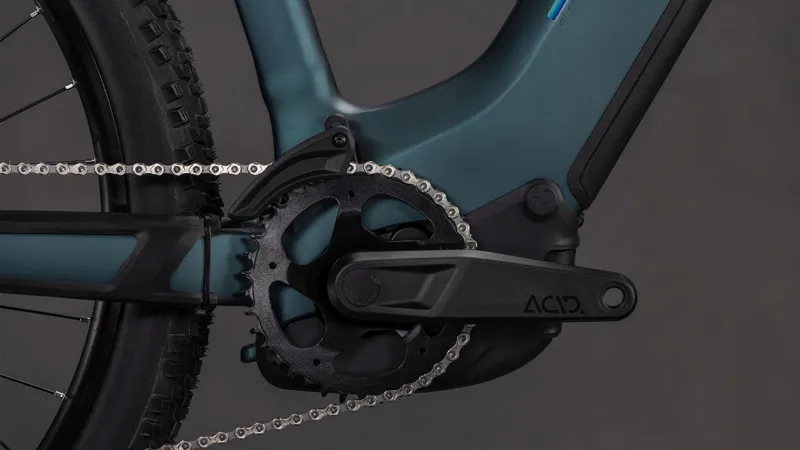 Cube Reaction Hybrid One EE 600Wh Electric Mountain Bike in Royalgreen and Prism-3