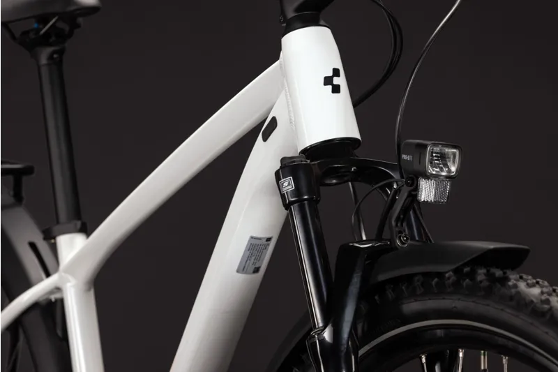 Cube Aim One FE Hardtail Mountain Bike in White and Black-3