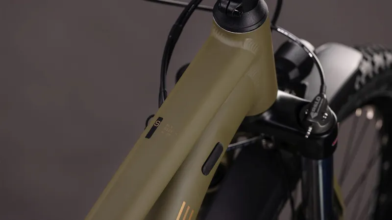 Cube Aim SLX FE Mountain Bike in Dustyolive and Gold-5