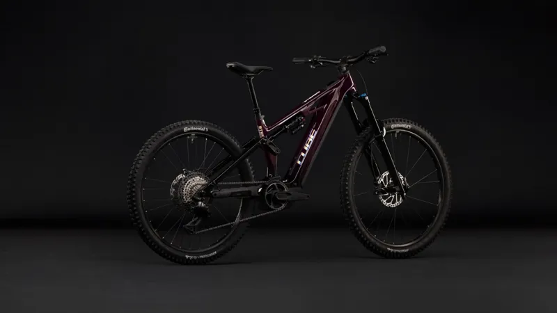 Cube Stereo Hybrid ONE77 HPC SLX 800Wh Electric Full Suspension Mountain Bike in Liquidred and Black-10