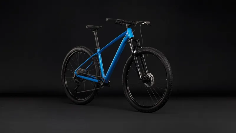 Cube Aim Pro Mountain Bike in Topasblue and Blue-9