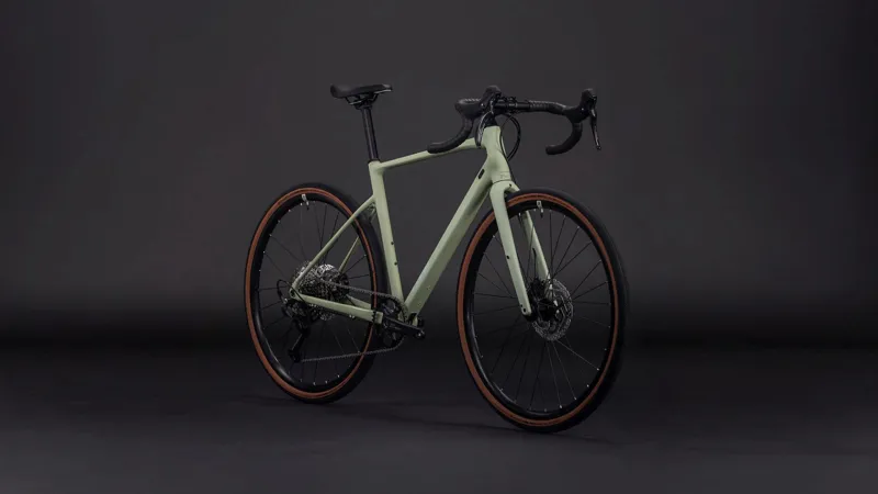 Cube Nuroad Pro Gravel Bike in Pea and Grey-6
