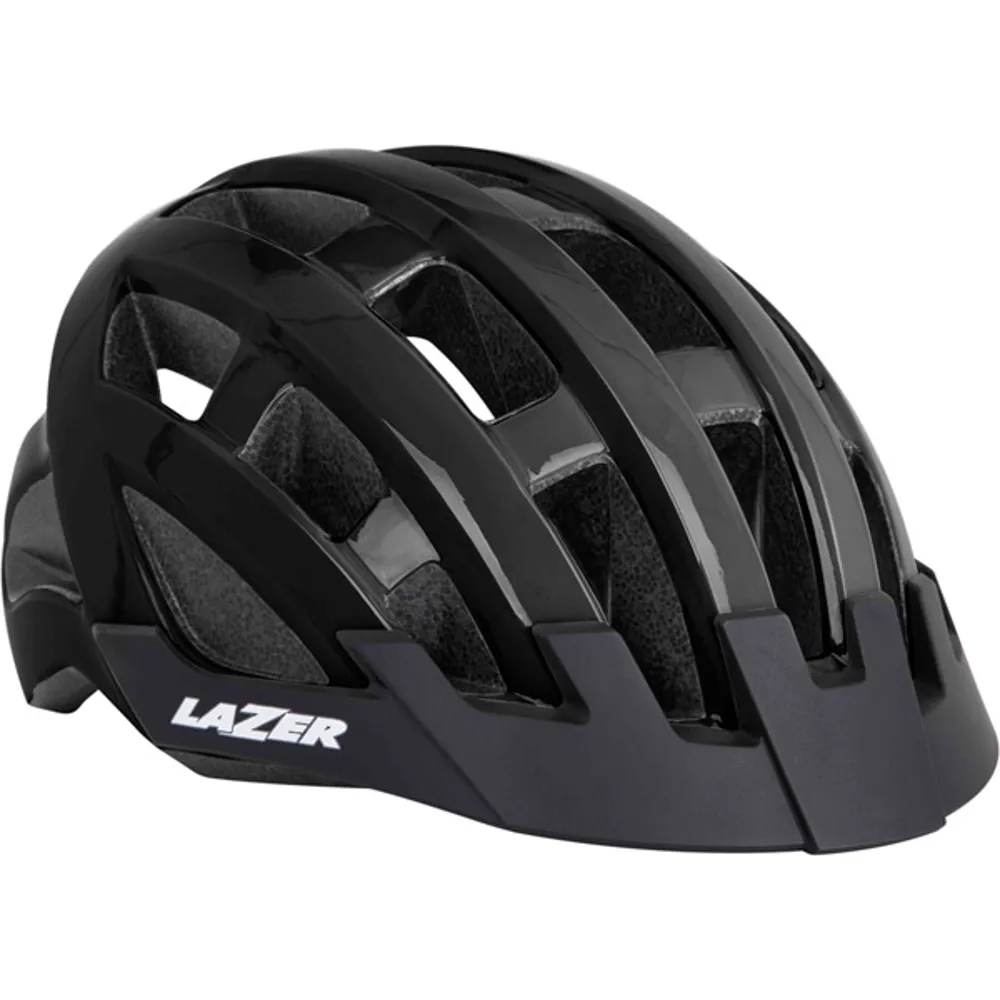 Team Cycles Lazer Compact Helmet In Black - Uni-Adult 54-61cm | Interest FREE Finance & Online Refund Policy.