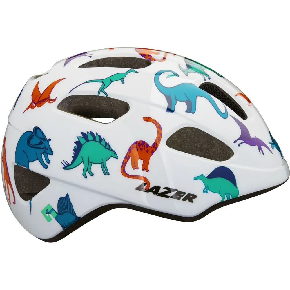 Team Cycles Lazer PNut KinetiCore Kids Bike Helmet in Dinosaurs - Uni Child 46-52cm | Interest FREE Finance & Online Refund Policy.