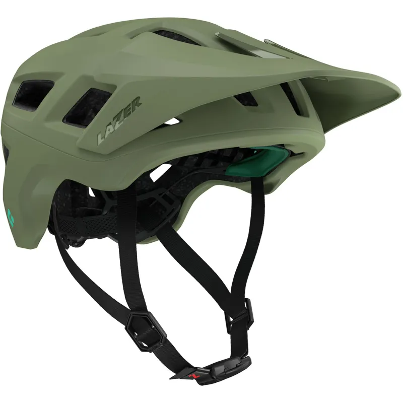 Lazer Coyote KinetiCore Mountain Bike Helmet in Matte Fern