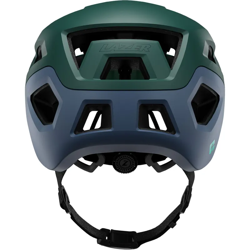 Lazer Coyote KinetiCore Mountain Bike Helmet in Matte Green and Blue-5