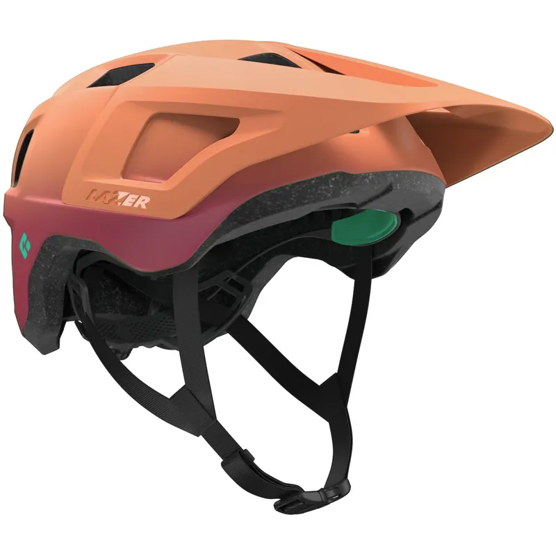 Lazer Finch KinetiCore Youth Mountain Bike Helmet in Matte Sedona Red-1