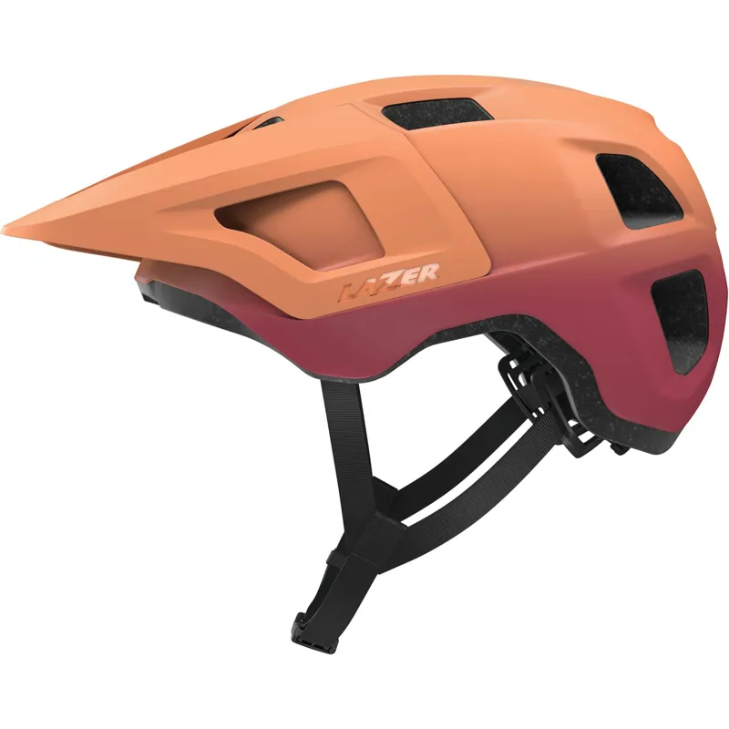 Lazer Finch KinetiCore Youth Mountain Bike Helmet in Matte Sedona Red-3